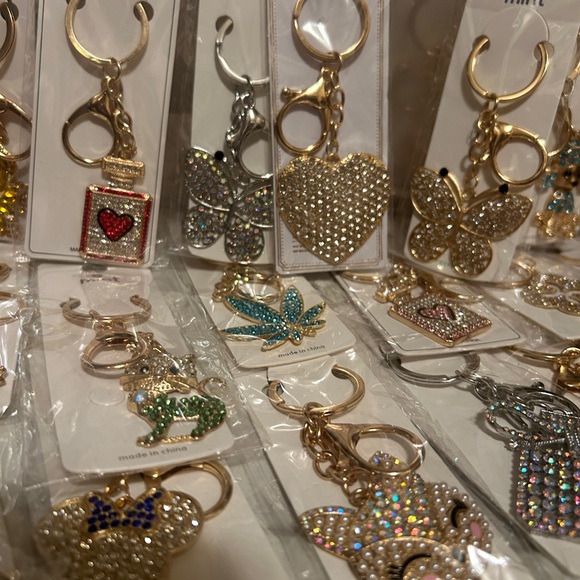 25 for $25 KeyChain Purse Charms Frog Butterfly Fairy Owl Heart Mickey more NEW - Picture 6 of 13